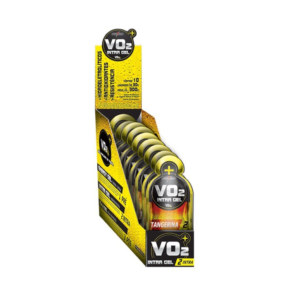 VO2 ENERGY GEL TANGERINA 10 UNID - INTEGRALMEDICA.