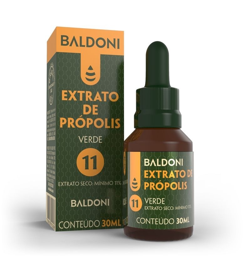 EXTRATO DE PRÓPOLIS VERDE 11% 30ML - BALDONI