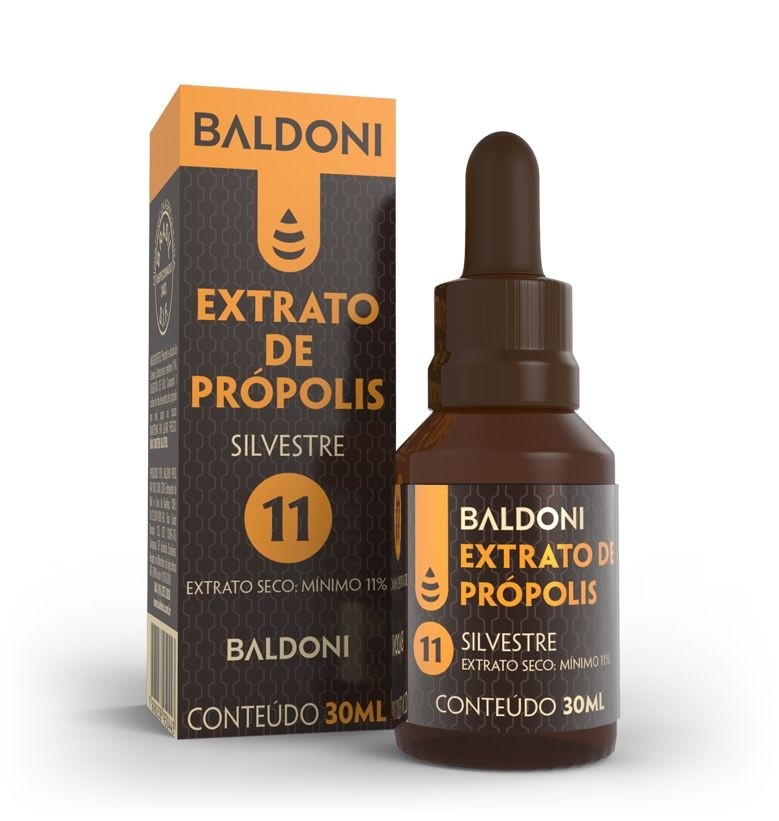 EXTRATO DE PROPÓLIS SILVESTRE 11% 30ML - BALDONI