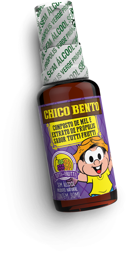 Composto Mel Extrato de Própolis Tutti Frutti  Spray 30ML Chico Bento - BALDONI