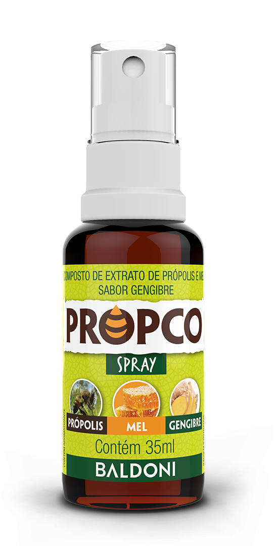 Composto Extrato de Própolis Gengibre Spray  35ML PROPCO - BALDONI