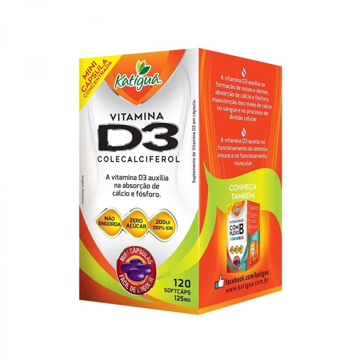 VITAMINA D3 (IDR100%) 125MG 120 MINI CAPS - KATIGUA