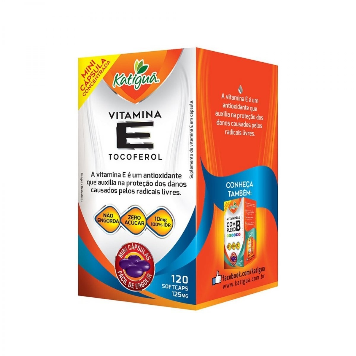 VITAMINA E (IDR100%) 125MG 120 MINI CAPS - KATIGUA