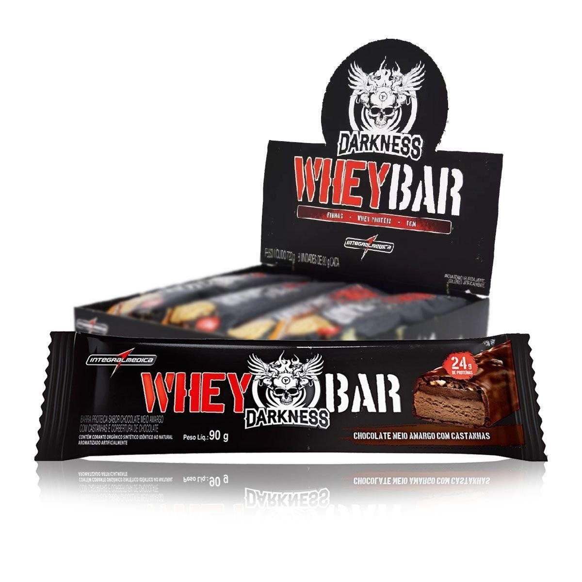 DARK BAR PEANUT BUTTER 90G DARKNESS - INTEGRALMEDICA