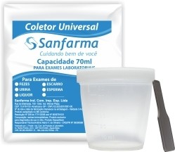 Coletor Universal 70MLPacote C/PA - SANFARMA