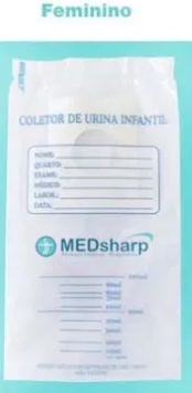 COLETOR URINA INFANTIL FEMININO C/10 - MEDSHARP