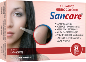 CURATIVO TRANSPARENTE  HIDROCOLÓIDE C/24 SANCARE - SANFARMA