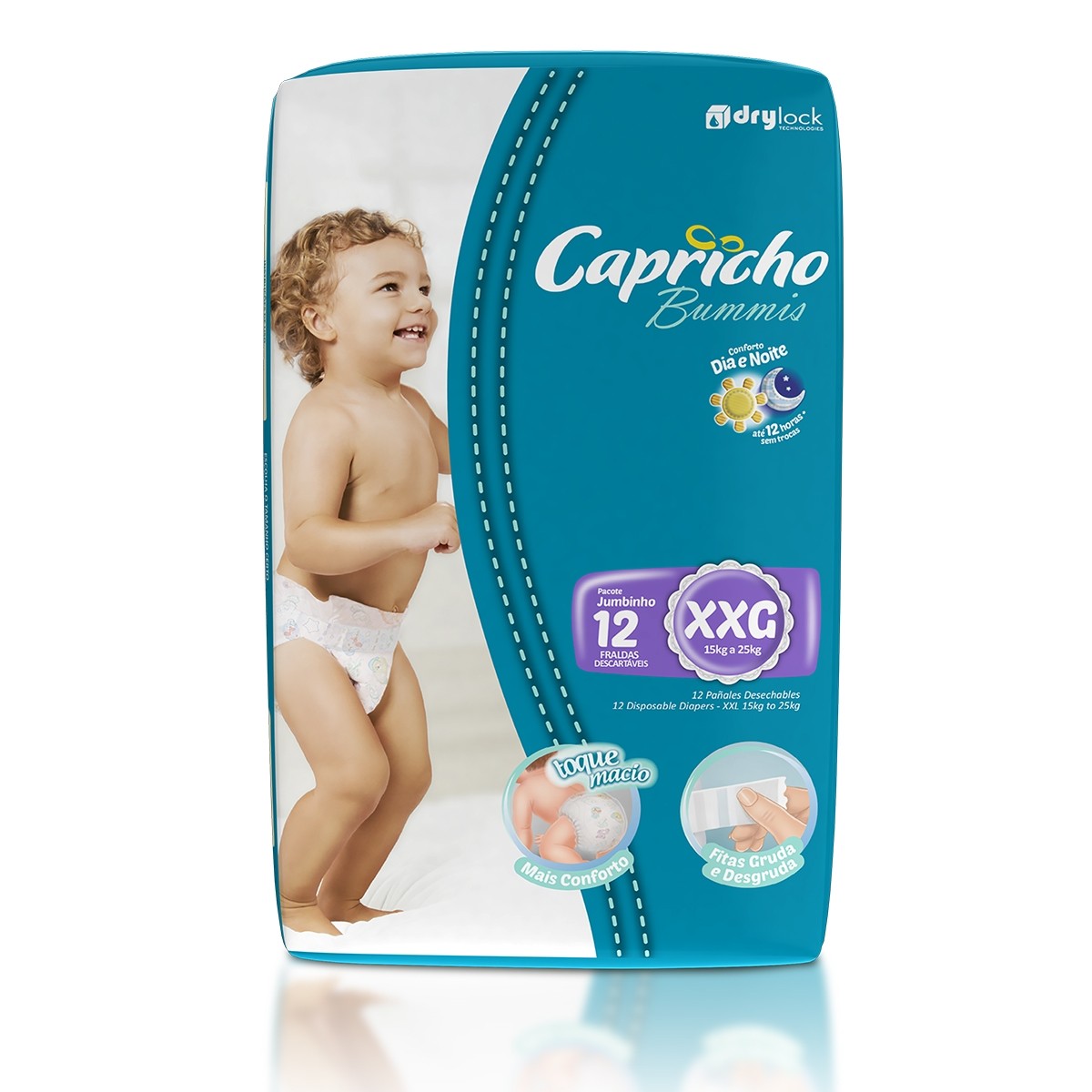 Fralda Descartável Bummis Jumbinho  XXG 12X12 - CAPRICHO