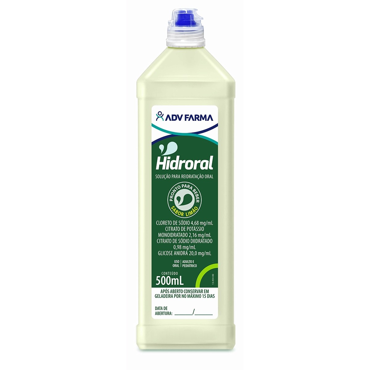 REIDRATANTE HIDRORAL SOLUCAO LIMAO 500ML COD462-ADV