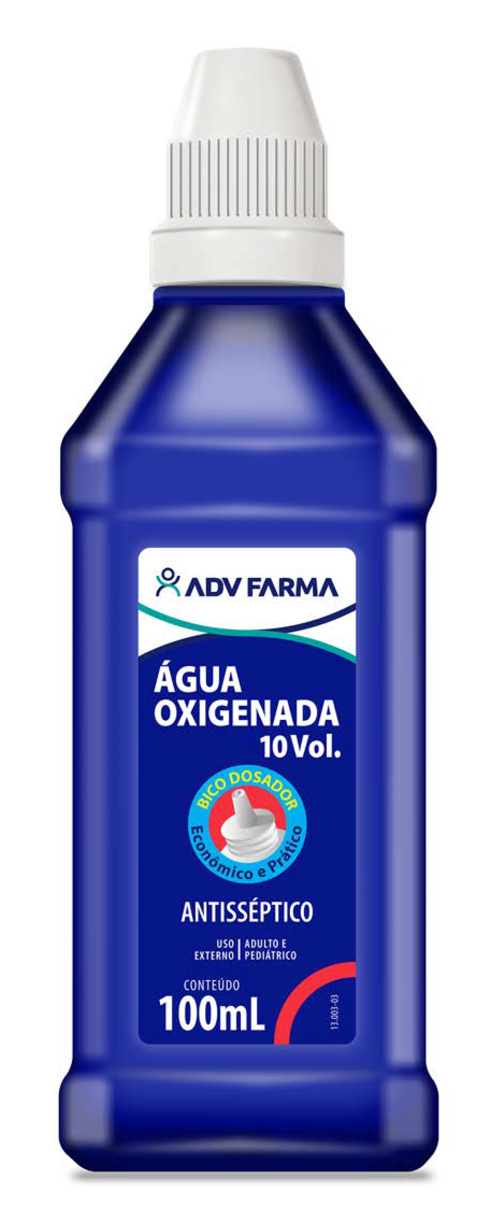 Água Oxigenada 10 Vol. 100ml Caixa c/ 24 unidades - ADV