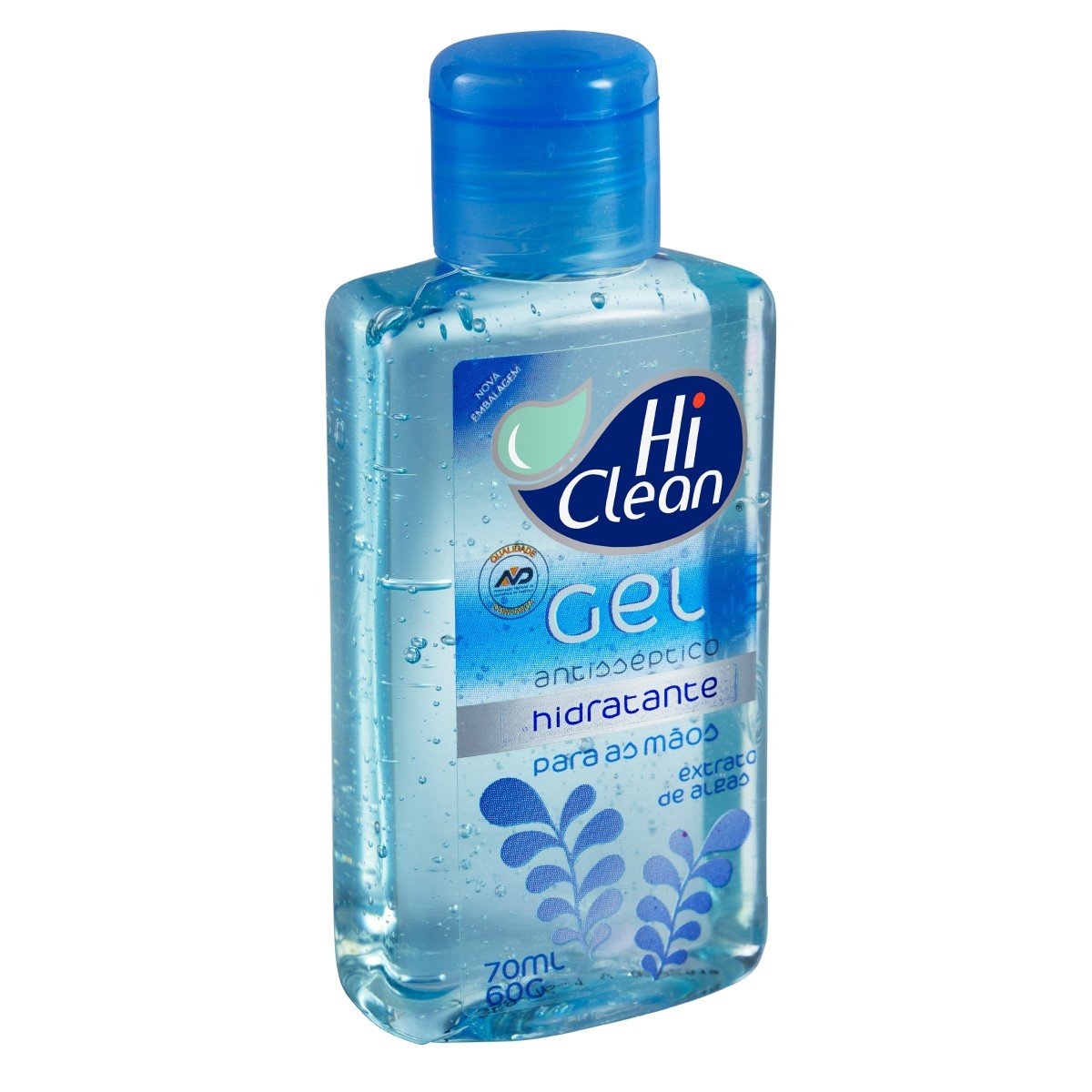 GEL ANTISSÉPTICO HID EXTRATO DE ALGAS 70ML - HI CLEAN