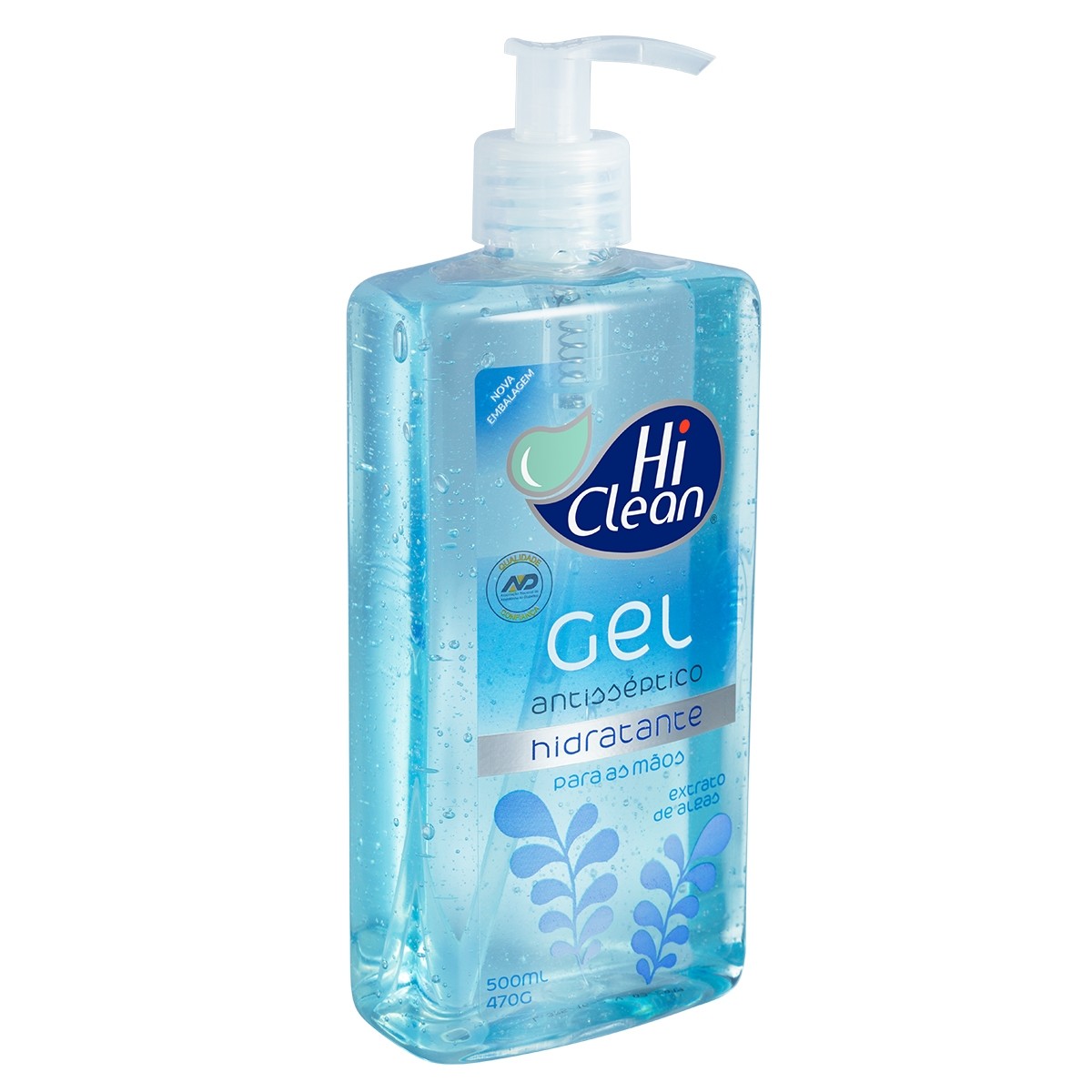 Gel Antisséptico Hidratante Extrato de Algas 500ml - HI CLEAN