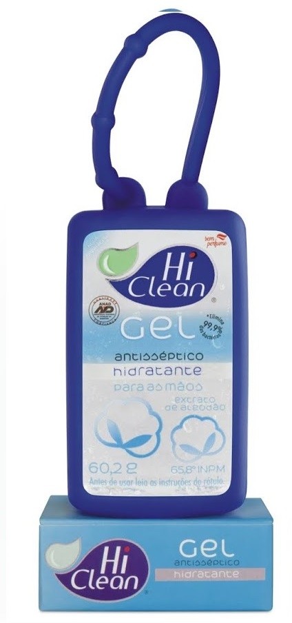 Gel Antisséptico Hidratante Extrato de Algodão HOLDER 70ml - HI CLEAN