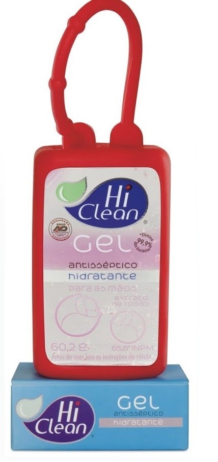 Gel Antisséptico Hidratante Extrato de Rosas HOLDER 70ml - HI CLEAN