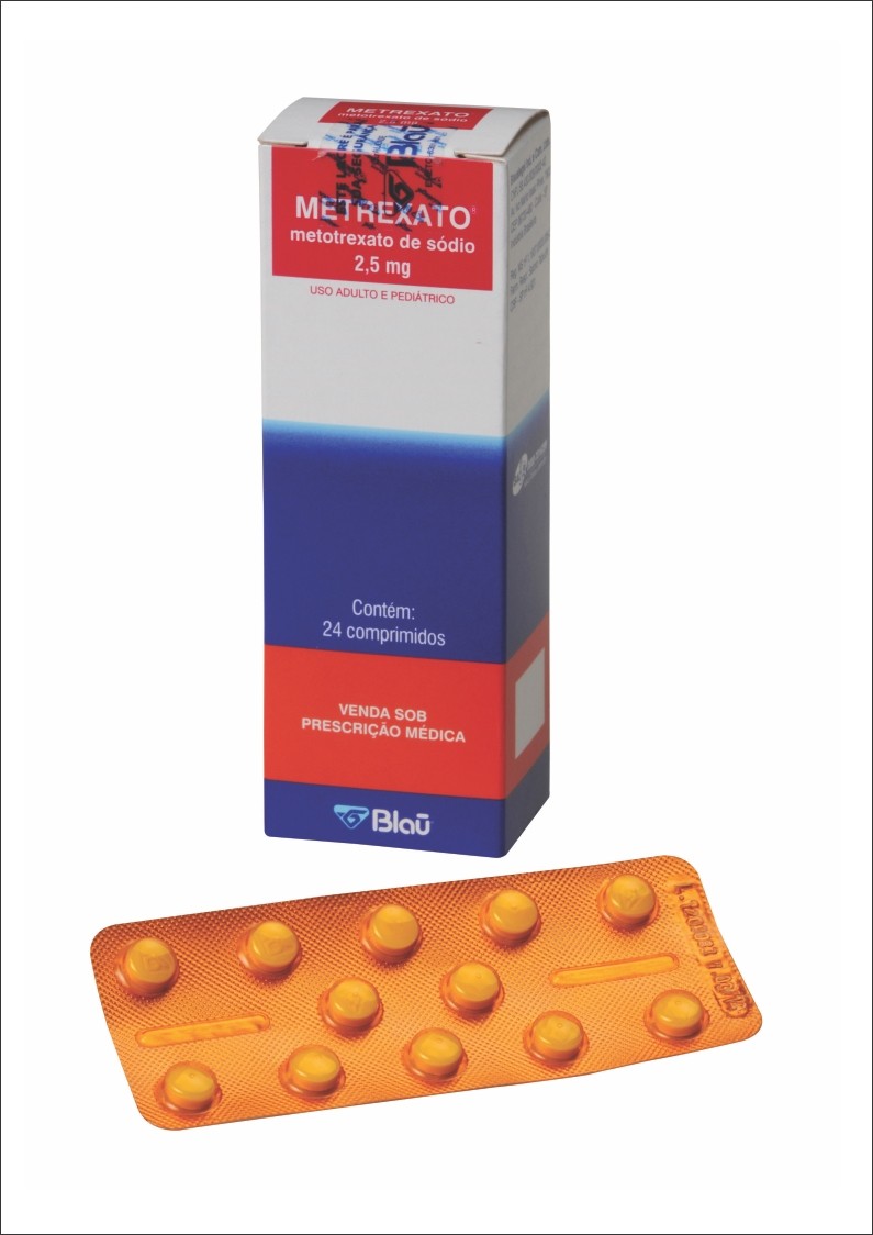 METREXATO 2,5MG 24 C/ COMPRIMIDOS - BLAU