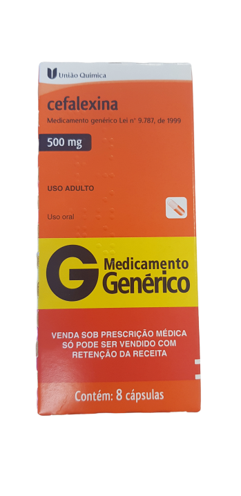 CEFALEXINA 500MG CAP X 8 GEN - UNIAO QUIMICA