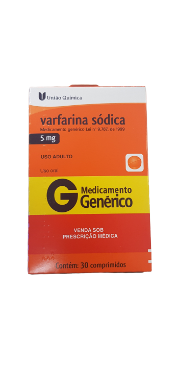 VARFARINA SODICA 5MG C/30 - UNIAO QUIMICA