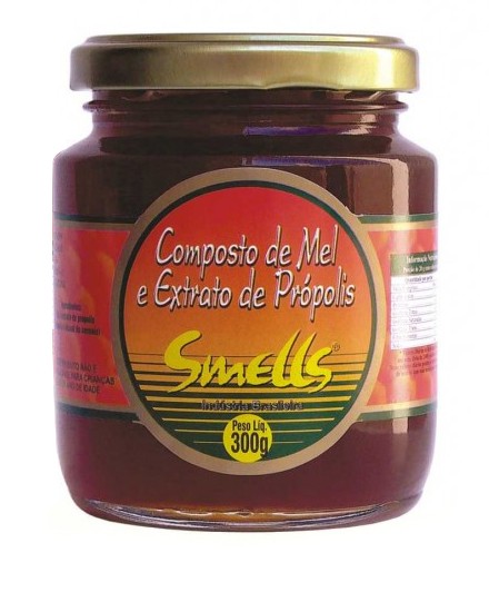 COMPOSTO DE MEL E EXTRATO DE PROPOLIS 300G - SMELLS