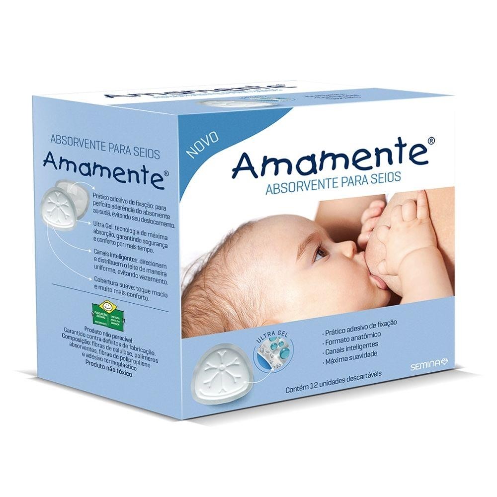 ABSORVENTE PARA SEIO C/12 - AMAMENTE.