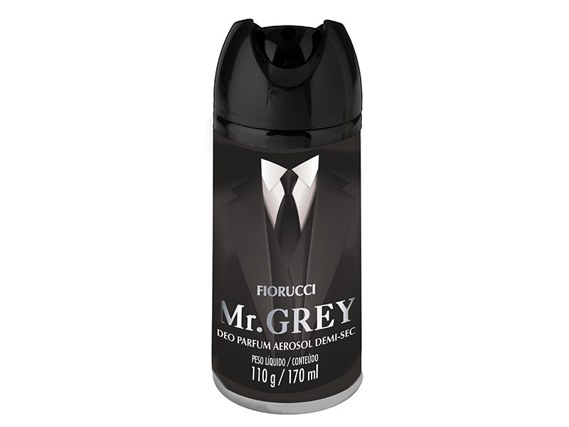 DESODORANTE AEROSOL MR GREY 110G/170ML - FIORUCCI.