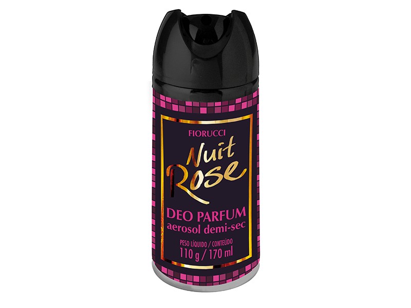 DESODORANTE AEROSOL DEMI-SEC NUIT ROSE 110G/170ML - FIORUCCI