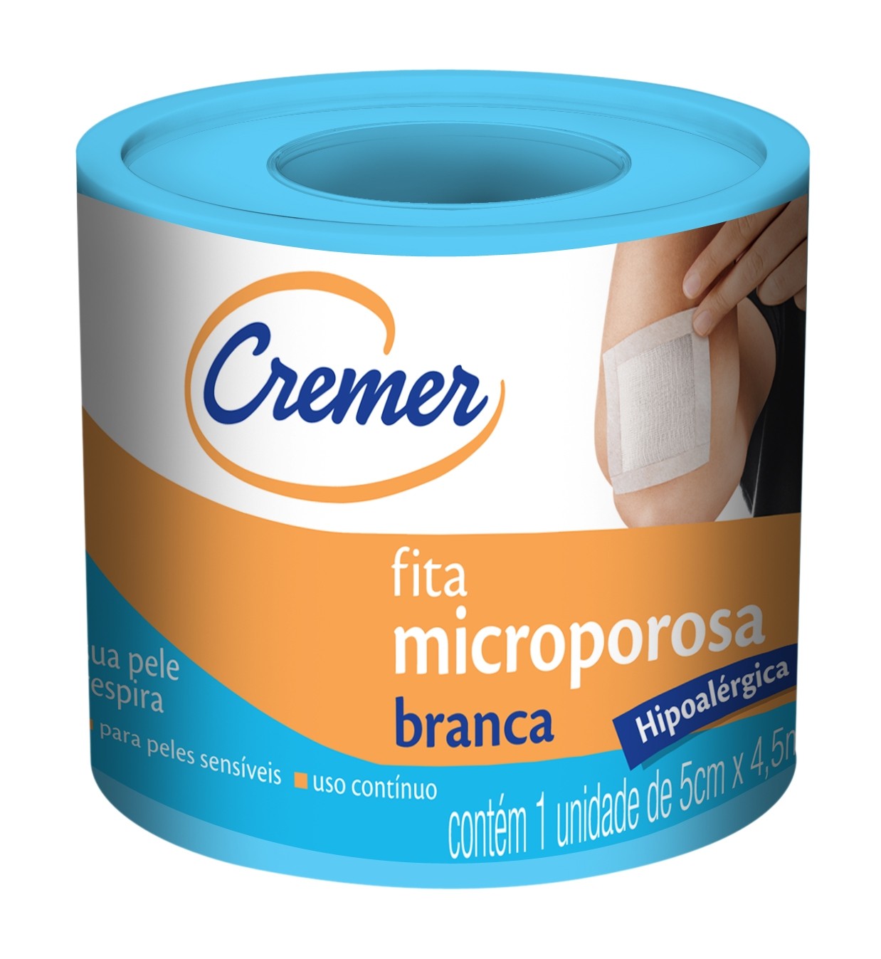 FITA MICROPOROSA BRANCA 5CMX4,5M - CREMER