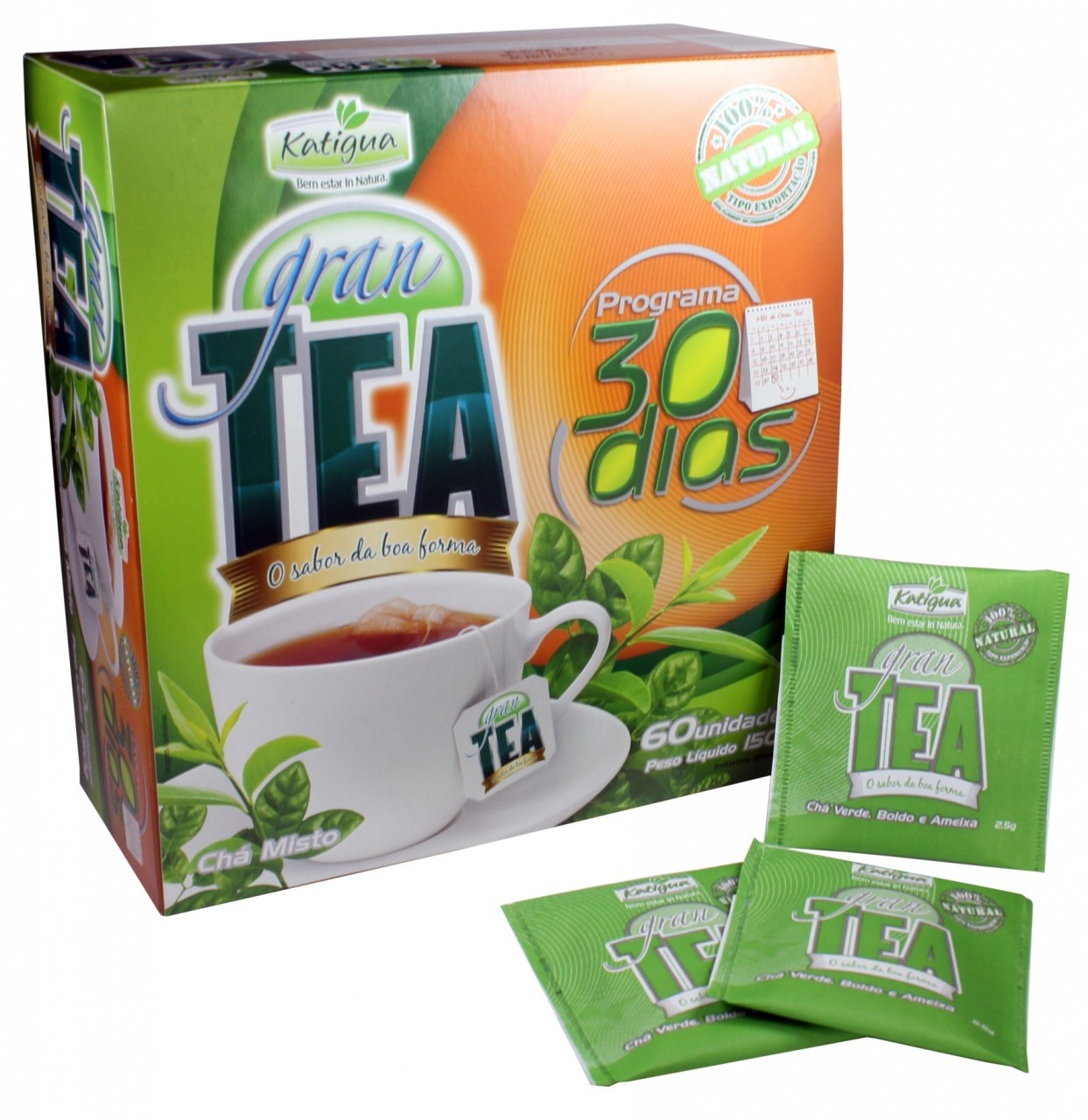CHÁ GRAN TEA CAIXA C/60 SACHES - KATIGUA