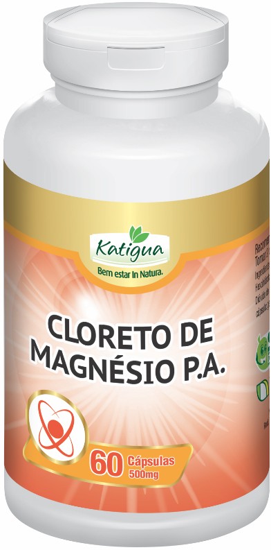 Cloreto de Magnésio P.A 500mg 60 Caps  KATIGUA