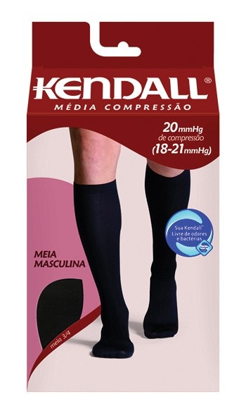 MEIA MASCULINA 3/4 MC PRETA G 1813 - KENDAL