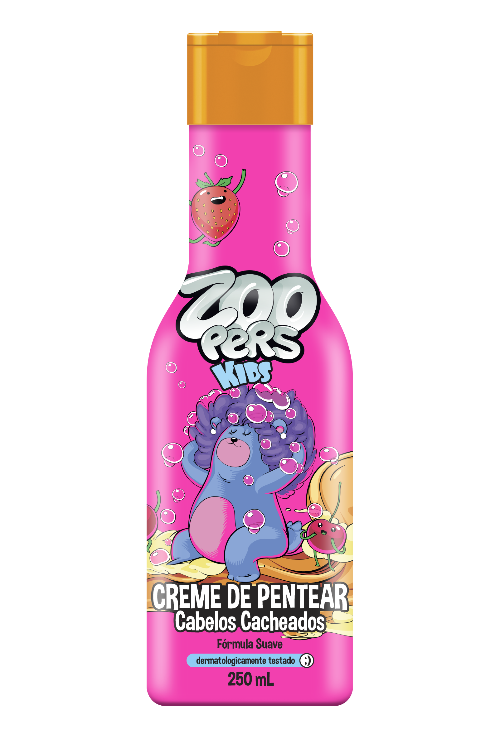 CREME DE PENTEAR CABELOS CACHEADOS 250ML - ZOOPERS