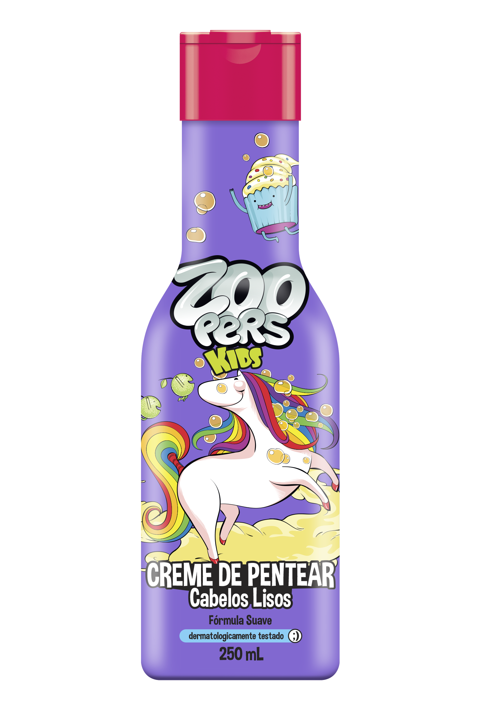 CREME DE PENTEAR CABELOS LISOS 250ML - ZOOPERS