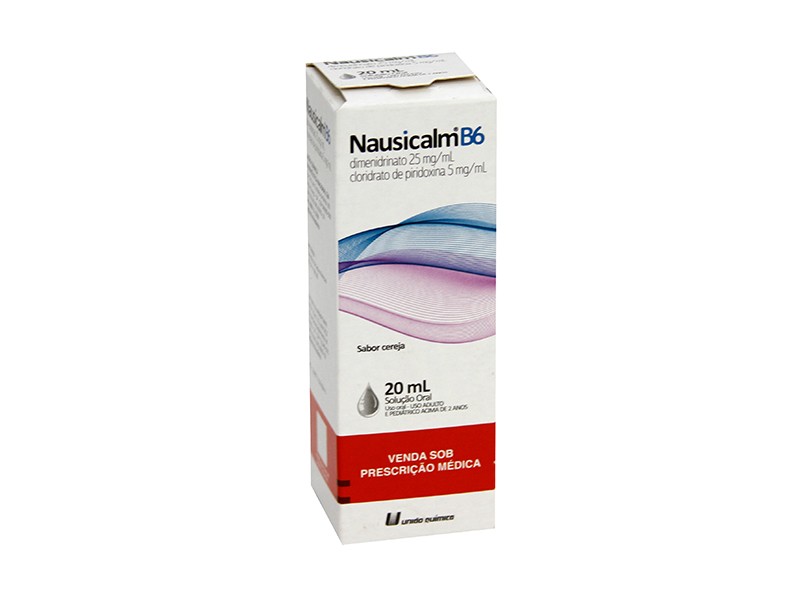 NAUSICALM B6 25 + 5MG/ML SOL OR FR X 20ML - UNIAO QUIMICA.