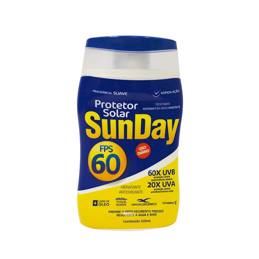 PROT SOLAR SUNDAY FPS 60 1/3 UVA 120ML - NUTRIEX.