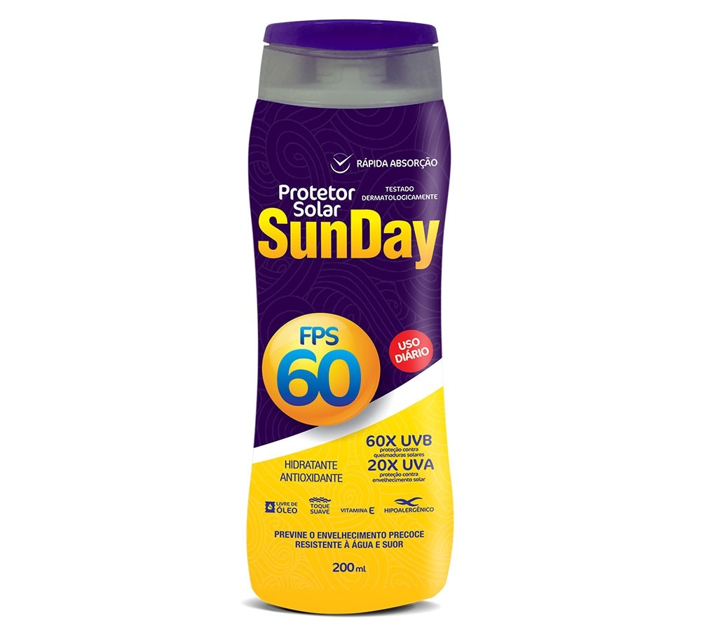 PROT SOLAR SUNDAY FPS 60 1/3 UVA 200ML - NUTRIEX.