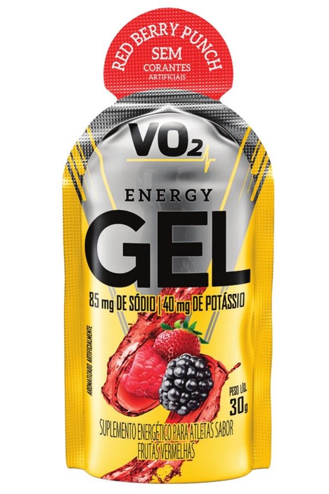 VO2 ENERGY GEL FRUTAS VERMELHAS 10 UNID - INTEGRALMEDICA