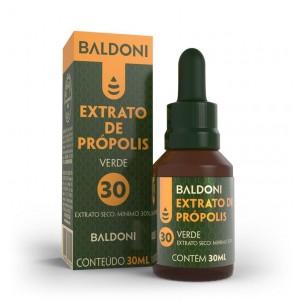 EXTRATO DE PRÓPOLIS VERDE EXTRA FORTE 30% 30ML - BALDONI