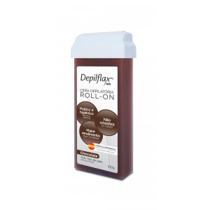 CERA DEPILATORIA CHOCOLATE REFIL ROLL-ON 100G - DEPILFLAX