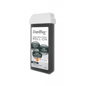 CERA DEPILATORIA NEGRA REFIL ROLL-ON 100G - DEPILFLAX