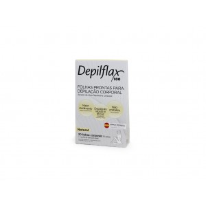 FOLHA DEPILATORIA CORPORAL NATURAL C/20 - DEPILFLAX