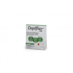 FOLHA DEPILATORIA FACIAL HORTELA C/24 - DEPILFLAX