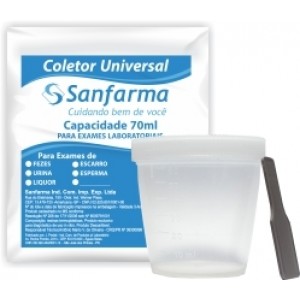 Coletor Universal 70MLPacote C/PA - SANFARMA