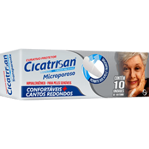 Curativo Microporoso C/10 CICATRISAN - SANFARMA