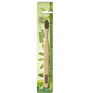 ESCOVA DENTAL BAMBOO 34T.CERDAS MACIA SUAVE-NATURAL SUAVETEX