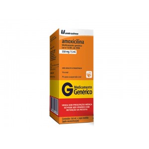 AMOXICILINA 250MG/5ML GEN SUS - UNIAO QUIMICA