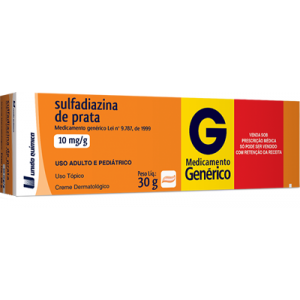 SULFADIAZINA PRATA 10MG/G 30G - UNIAO QUIMICA