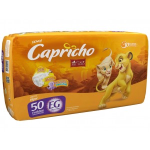 FRALDA DESC. REI LEAO HIPER EG 4X50 - CAPRICHO