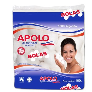 ALGODAO BOLA BRANCO 100G - APOLO