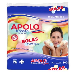 ALGODAO BOLA COLORIDO 100G - APOLO.