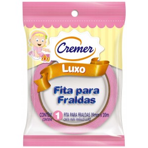 FITA ADESIVA PARA FRALDA MENINA 19MMX20M - CREMER