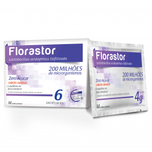 FLORASTOR 200ML SACHE 4G X 6 SABOR LARANJA - UNIAO QUIMICA